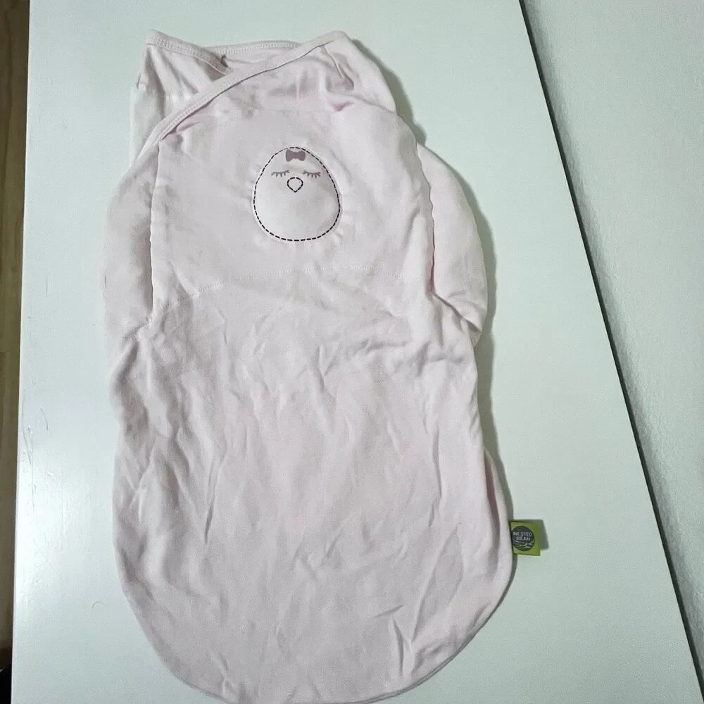 Nested Bean Zen Swaddle Classic Soft Pink Cotton Size 0-6 Months 7-18 lbs